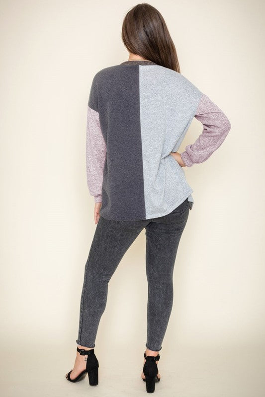 Color Block Knit Cardigan-Teresa&#39;s Fashionista LLC