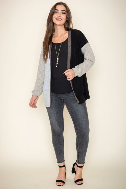 Color Block Knit Cardigan-Teresa&#39;s Fashionista LLC