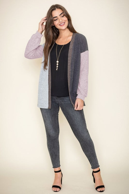 Color Block Knit Cardigan-Teresa&#39;s Fashionista LLC