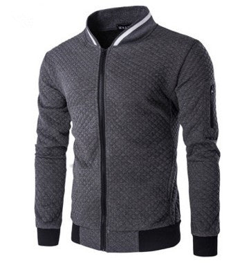 Stand Neck Men Jacket-Teresa&#39;s Fashionista LLC