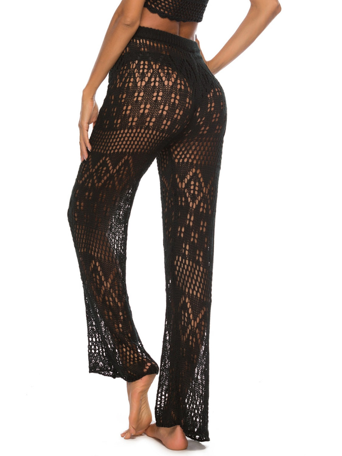 Cutout Straight Swim Pants-Teresa&#39;s Fashionista LLC