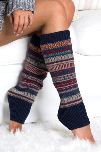 Short Fairisle Legwarmer-Teresa&#39;s Fashionista LLC