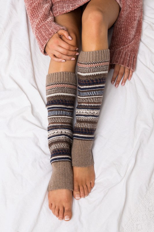 Short Fairisle Legwarmer-Teresa&#39;s Fashionista LLC