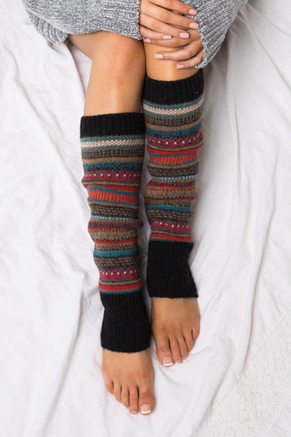 Short Fairisle Legwarmer-Teresa&#39;s Fashionista LLC