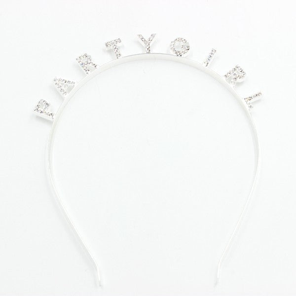 PARTY GIRL RHINESTONE HEAD BAND-Teresa&#39;s Fashionista LLC