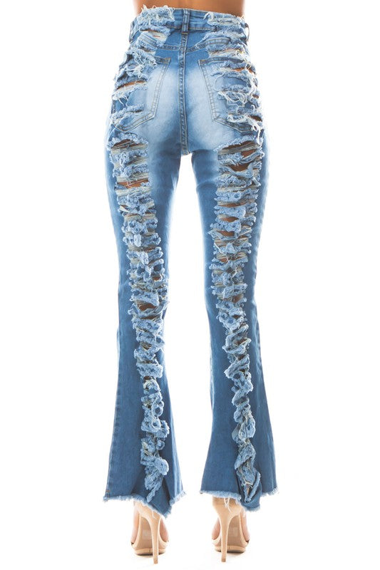 DENIM JEANS MULTI CUT-Teresa&#39;s Fashionista LLC