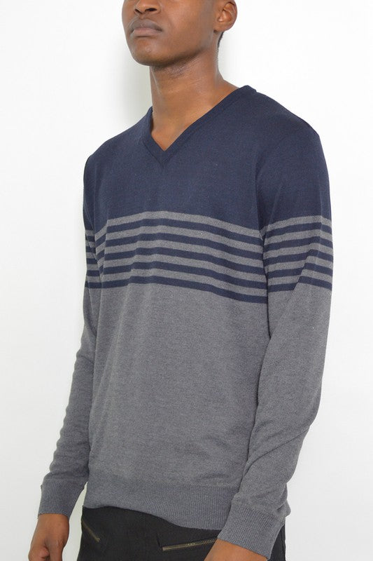 Weiv Mens Knit VNeck Pullover Sweater-Teresa&#39;s Fashionista LLC