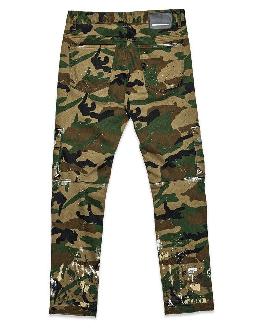 CAMO MULTI CARGO SLIM STRAIGHT PANTS-Teresa&#39;s Fashionista LLC