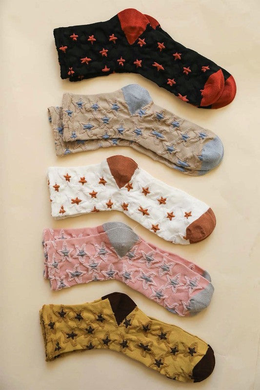 Star Design Socks - Teresa's Fashionista LLC