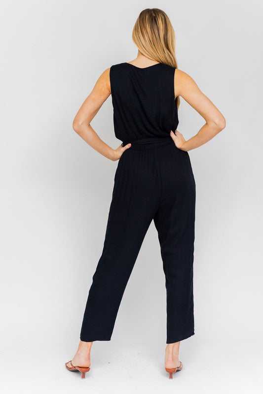 Sleeveless Surplus Jumpsuit-Teresa&#39;s Fashionista LLC