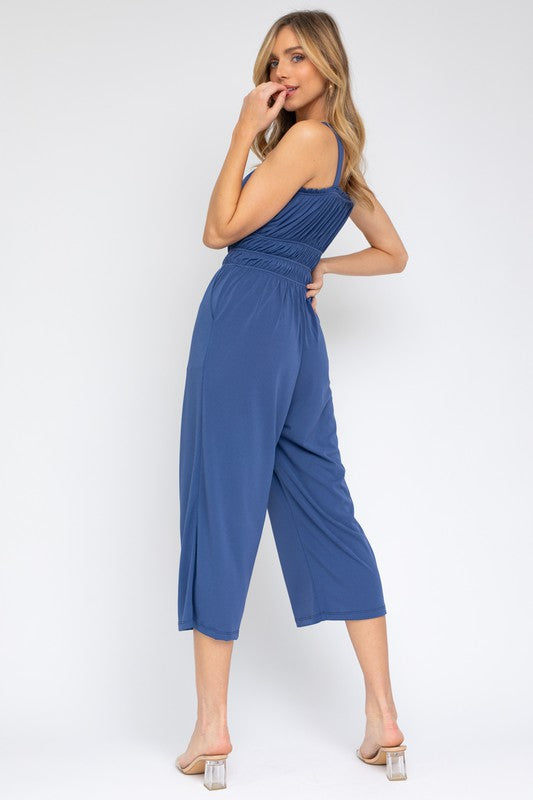 Sleeveless Drawstring Cropped Jumpsuit-Teresa&#39;s Fashionista LLC