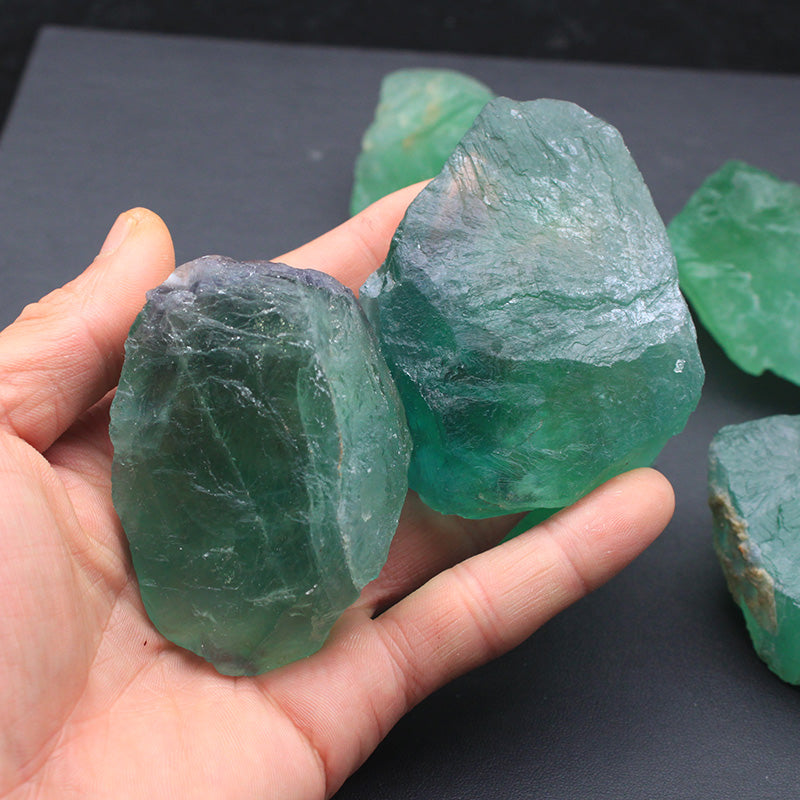 Natural Brazilian Green Fluorite Mineral Crystal Popular Science Natural Crystal Stone-Teresa&#39;s Fashionista LLC