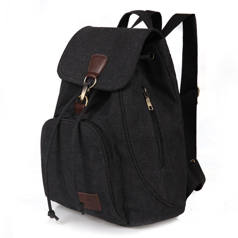 Women's Canvas Backpack Vintage Students School Bags-Teresa&#39;s Fashionista LLC