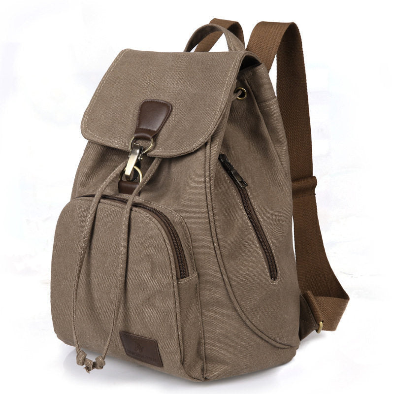 Women's Canvas Backpack Vintage Students School Bags-Teresa&#39;s Fashionista LLC