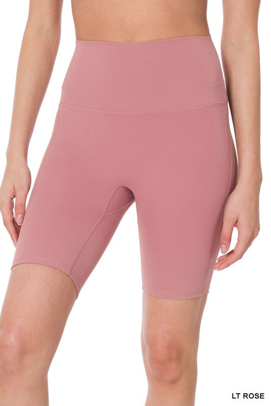 Athletic High Rise Biker Shorts-Teresa&#39;s Fashionista LLC