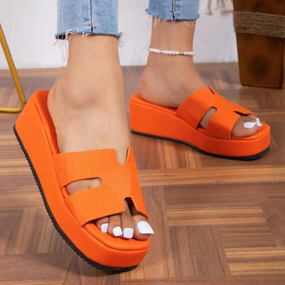 Open Toe Wedge Sandals-Teresa&#39;s Fashionista LLC