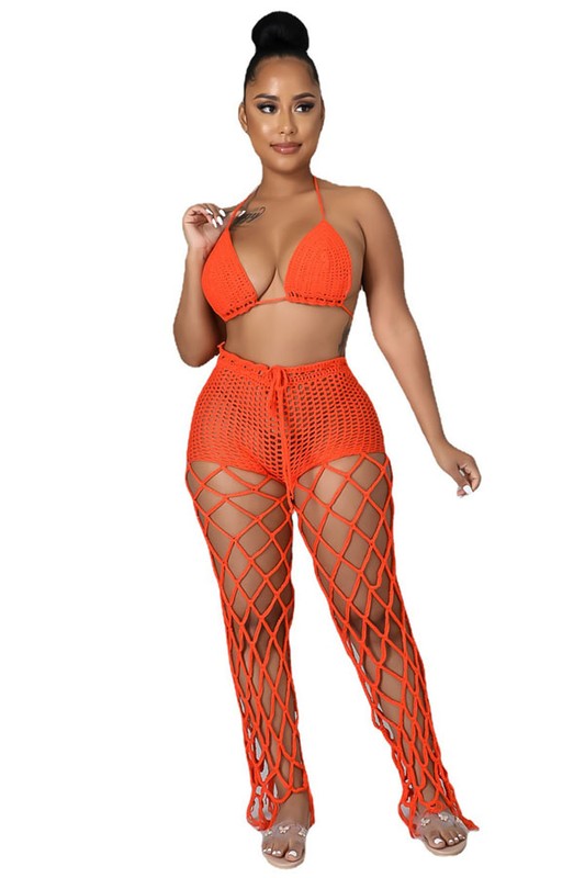 SEXY BEACH STYLE CROCHET SET-Teresa&#39;s Fashionista LLC