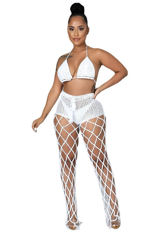 SEXY BEACH STYLE CROCHET SET-Teresa&#39;s Fashionista LLC