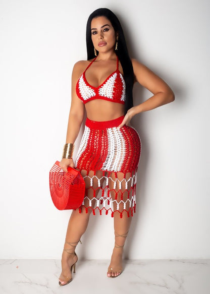 SEXY BEACH STYLE CROCHET SET-Teresa&#39;s Fashionista LLC