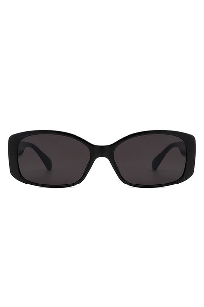 Rectangular Narrow Fashion Square Sunglasses-Teresa&#39;s Fashionista LLC