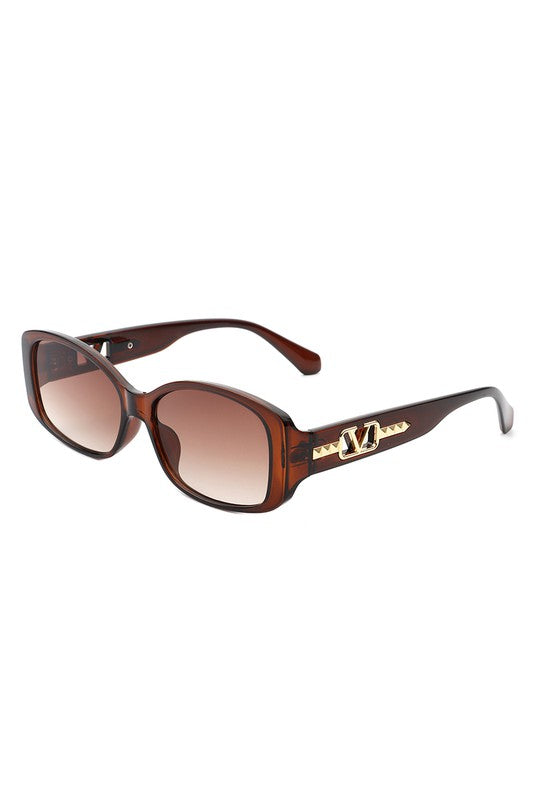 Rectangular Narrow Fashion Square Sunglasses-Teresa&#39;s Fashionista LLC