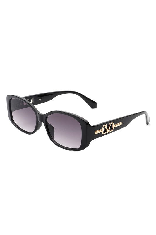 Rectangular Narrow Fashion Square Sunglasses-Teresa&#39;s Fashionista LLC