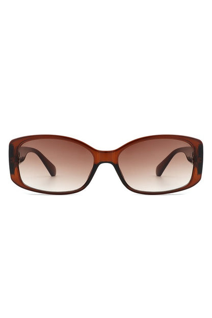 Rectangular Narrow Fashion Square Sunglasses-Teresa&#39;s Fashionista LLC