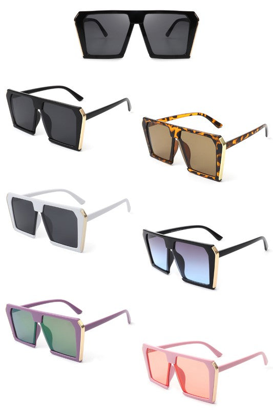 Women Square Oversize Fashion Sunglasses-Teresa&#39;s Fashionista LLC