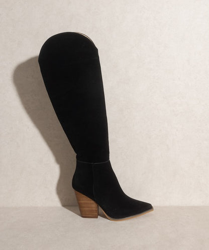 Oasis Society Clara - Knee-High Western Boots-Teresa&#39;s Fashionista LLC