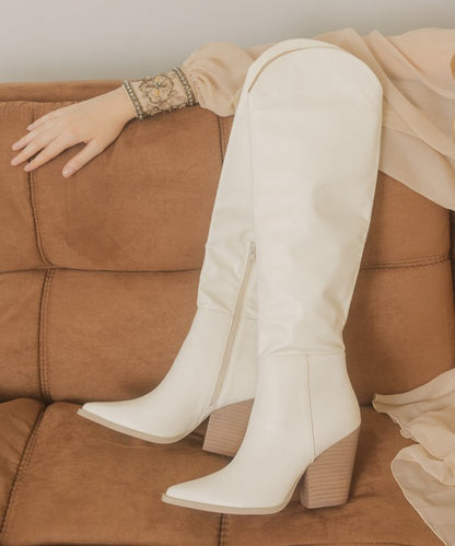 Oasis Society Clara - Knee-High Western Boots-Teresa&#39;s Fashionista LLC