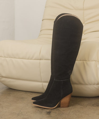 Oasis Society Clara - Knee-High Western Boots-Teresa&#39;s Fashionista LLC