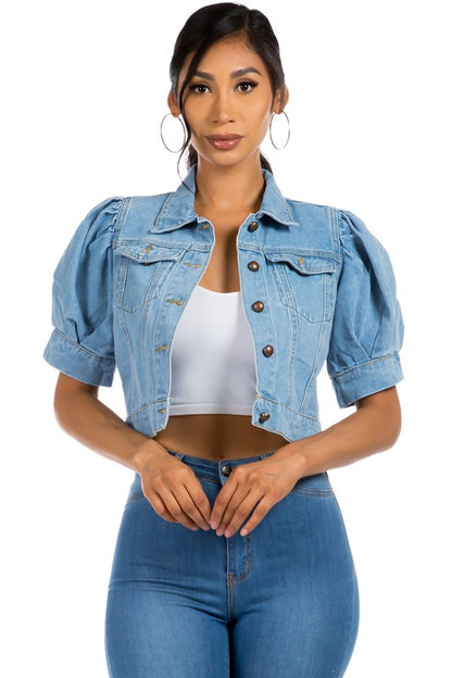 DENIM JACKET-Teresa&#39;s Fashionista LLC