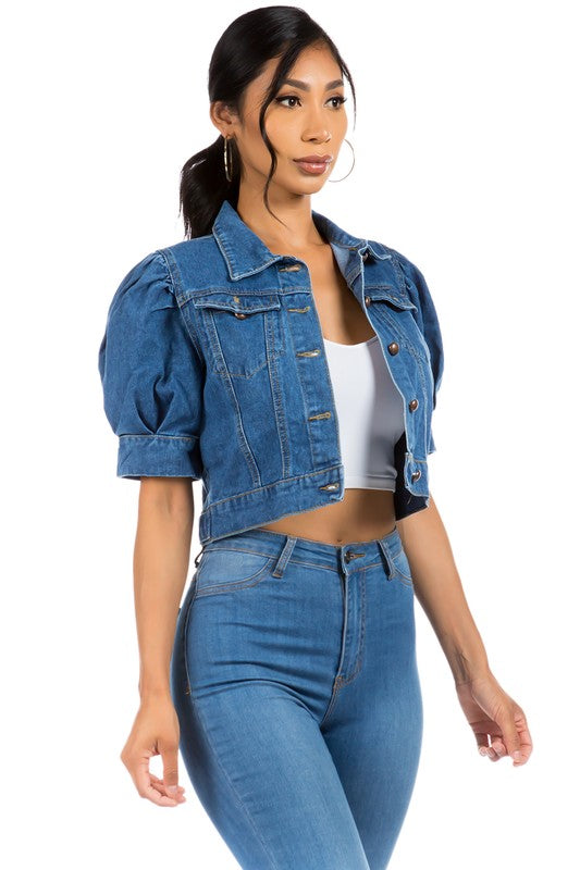 DENIM JACKET-Teresa&#39;s Fashionista LLC