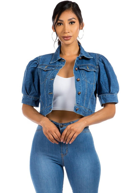 DENIM JACKET-Teresa&#39;s Fashionista LLC