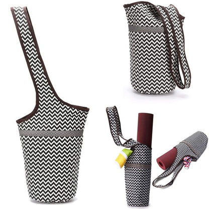 Yoga Mat Tote Bag with Large Side Pockets-Teresa&#39;s Fashionista LLC