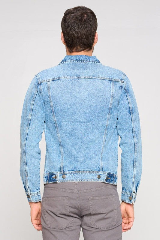 Men's Denim Jacket-Teresa&#39;s Fashionista LLC