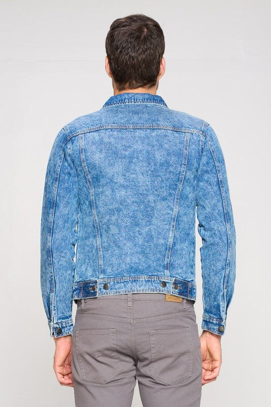 Men's Denim Jacket-Teresa&#39;s Fashionista LLC