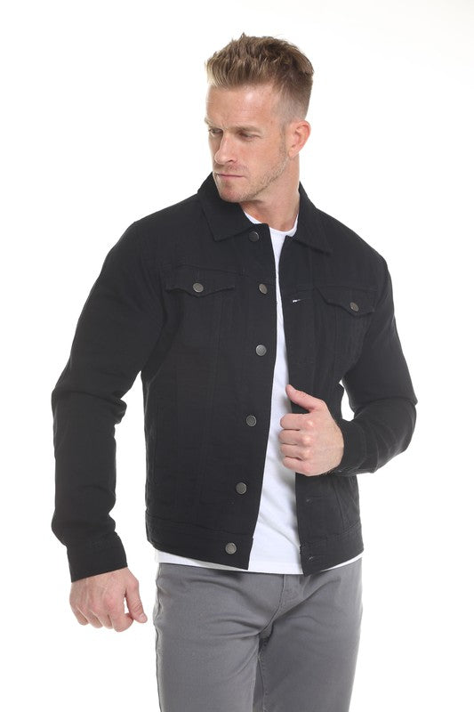 Men's Denim Jacket-Teresa&#39;s Fashionista LLC