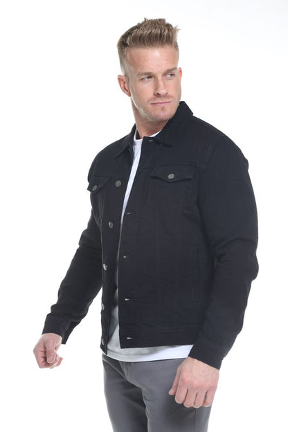 Men's Denim Jacket-Teresa&#39;s Fashionista LLC