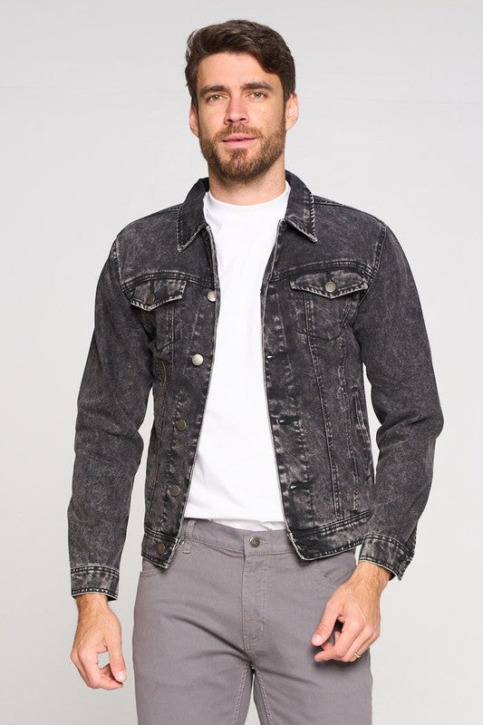 Men's Denim Jacket-Teresa&#39;s Fashionista LLC