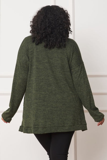 Solid Drape Pocket Cardigan-Teresa&#39;s Fashionista LLC