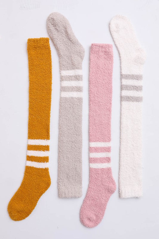 Knee-High Boucle Socks-Teresa&#39;s Fashionista LLC