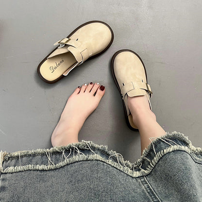 Suede Round Toe Slip-Ons-Teresa&#39;s Fashionista LLC