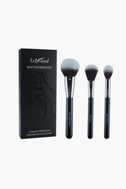 Lafeel Pure Black Collection Must Have Brush Set-Teresa&#39;s Fashionista LLC