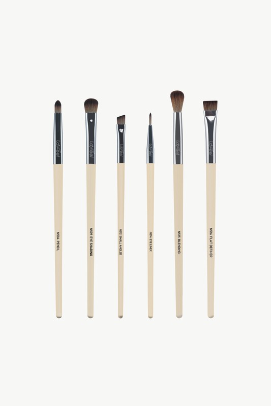 Lafeel Full Eye Brush Set in Taupe-Teresa&#39;s Fashionista LLC