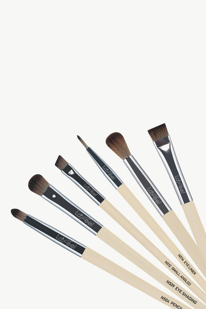 Lafeel Full Eye Brush Set in Taupe-Teresa&#39;s Fashionista LLC