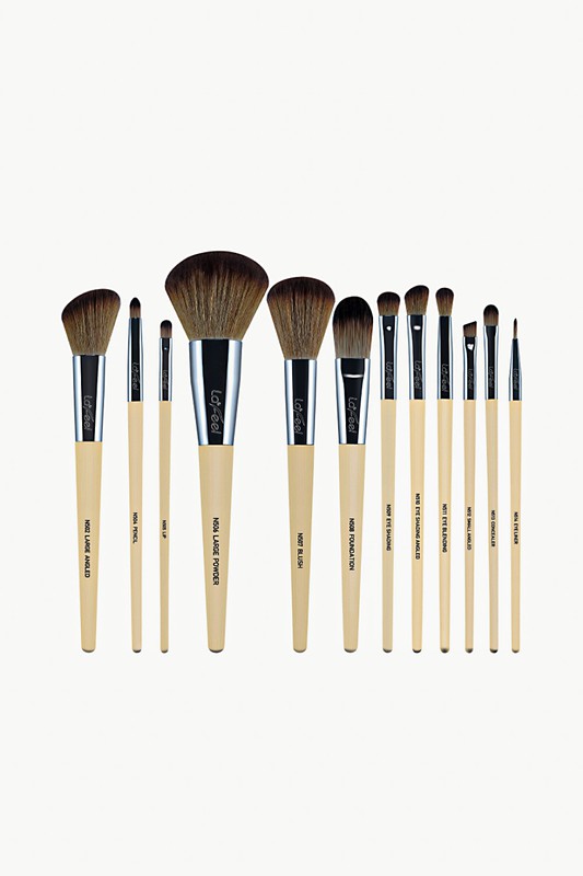 Lafeel Face and Eye Brush Set with Bag-Teresa&#39;s Fashionista LLC