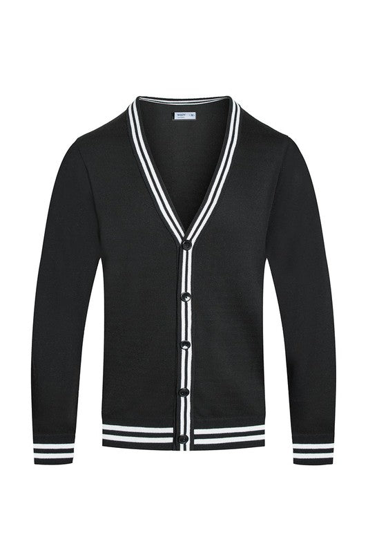 TWO STRIPE CARDIGAN-Teresa&#39;s Fashionista LLC