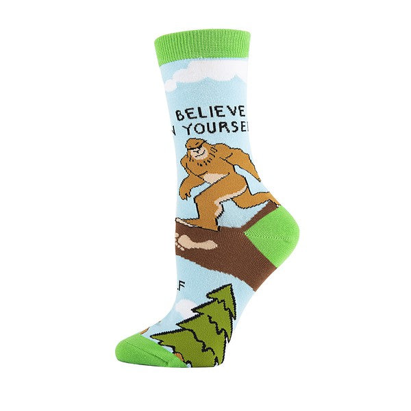 Womens Crew Socks - Believe-Teresa&#39;s Fashionista LLC