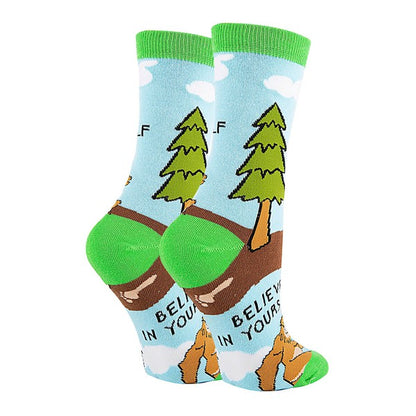 Womens Crew Socks - Believe-Teresa&#39;s Fashionista LLC